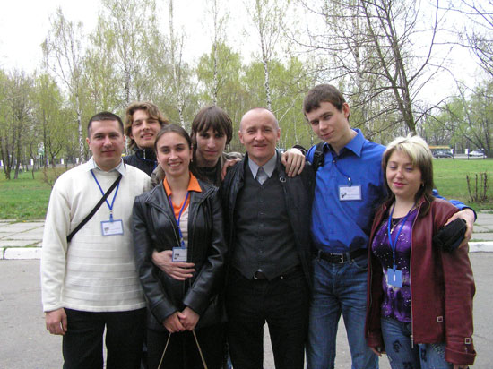 Pośród młodych astronomów ukraińskich (Kijów 2008)