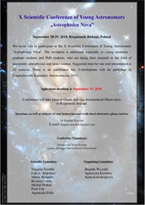Konferencja Astrophisica Nova 2018